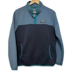 L.L. Bean Airlight Pullover Colorblock Medium Womens Sweater